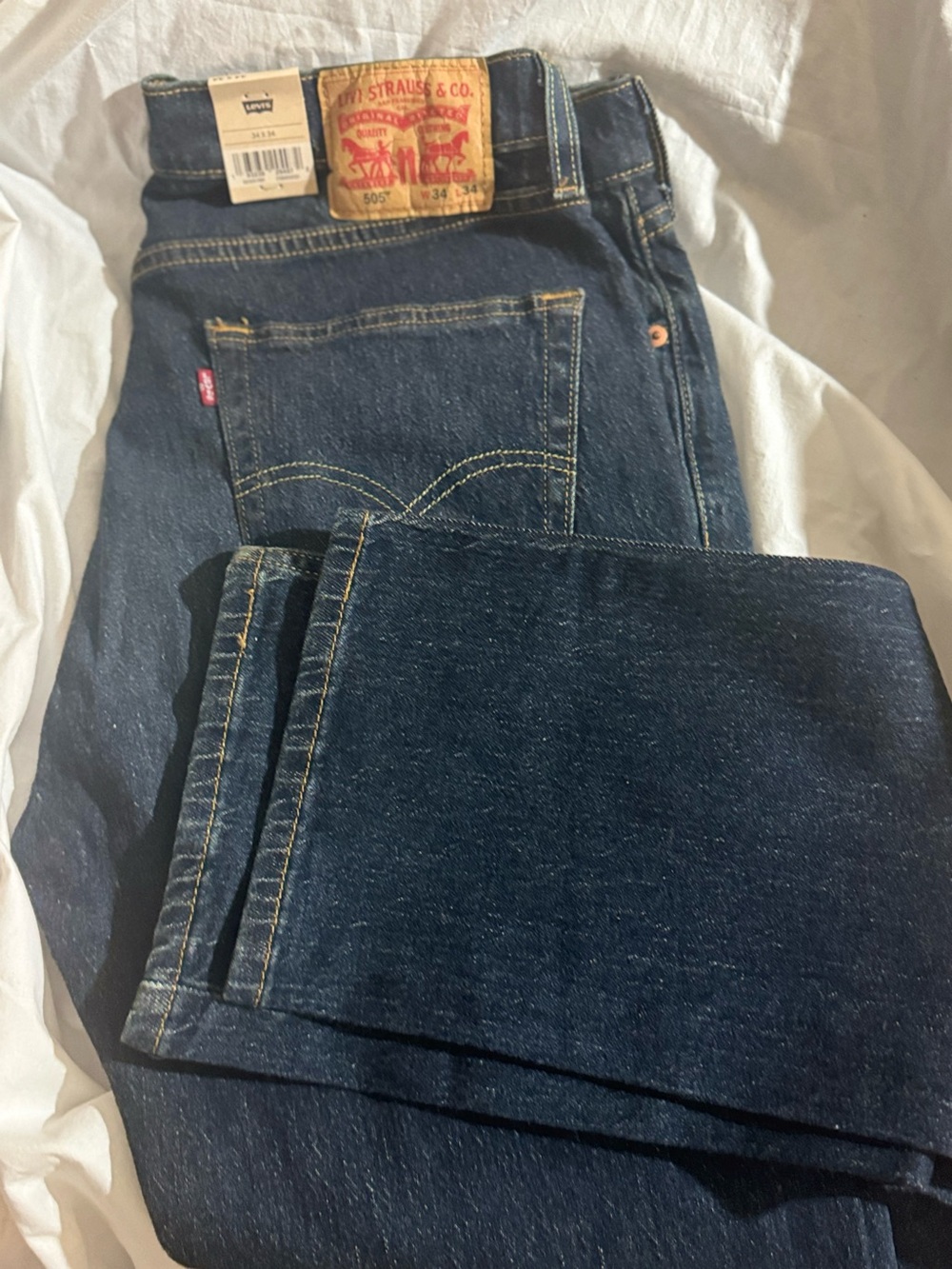 Levi's Men's Dark Indigo Straight Jeans
